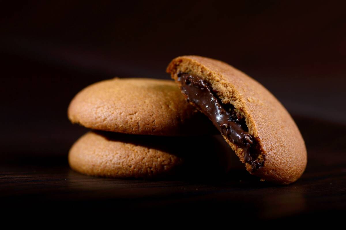 Biscotti al burro ripieni di cioccolato in friggitrice ad aria article-post