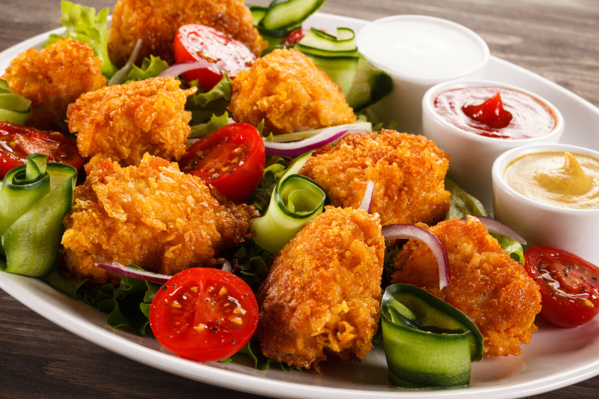 Bocconcini di salmone croccanti in friggitrice ad aria article-post