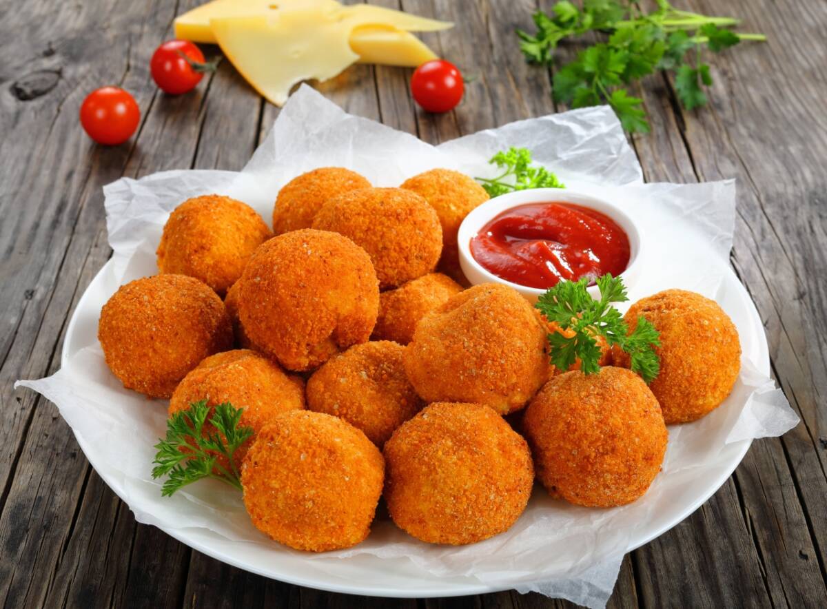 Polpette di formaggio in friggitrice ad aria article-post
