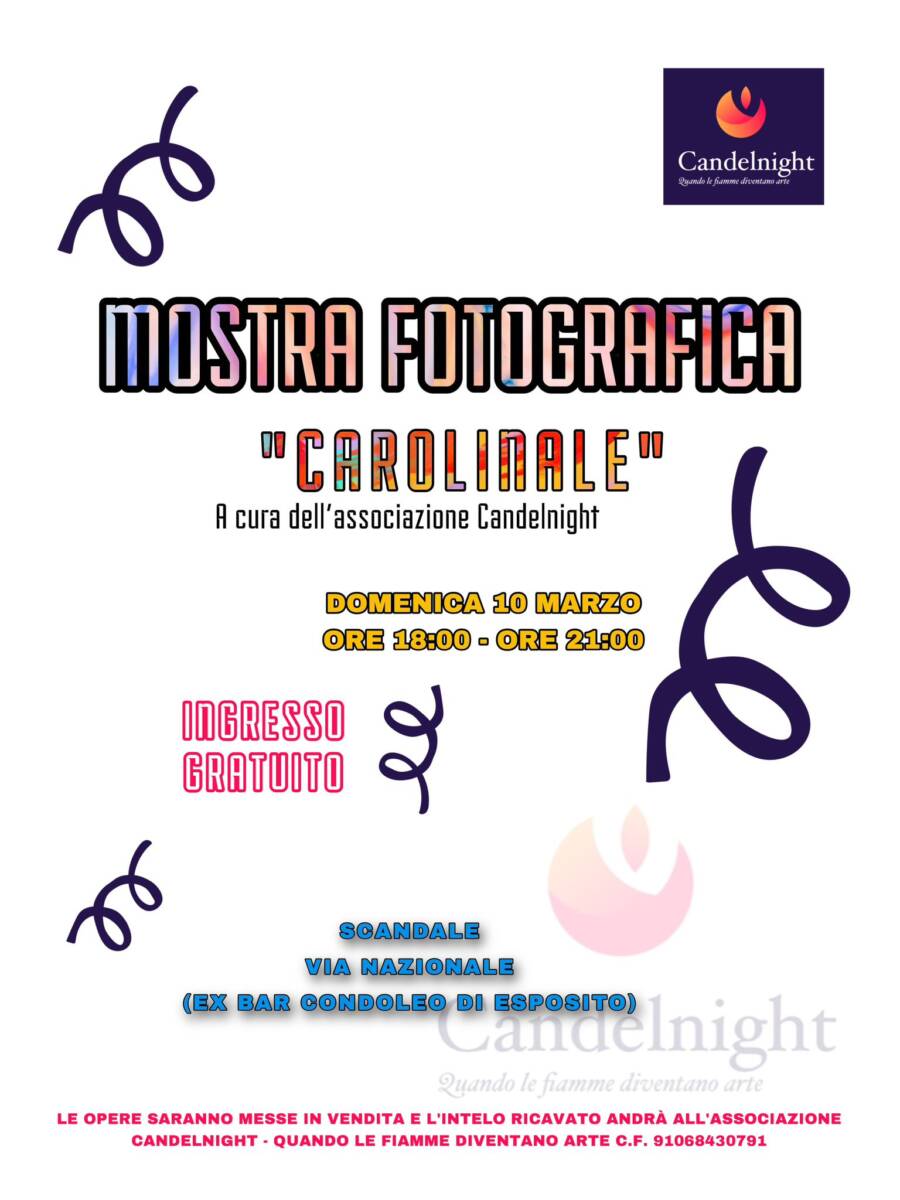 Scandale: il 10 marzo al via prima mostra fotografica “Carolinale” article-post