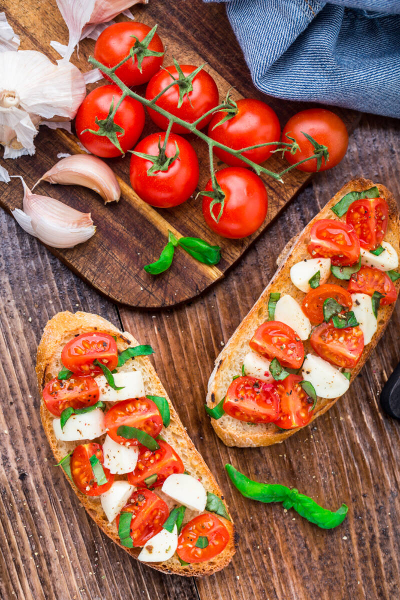 Bruschetta caprese in friggitrice ad aria article-post