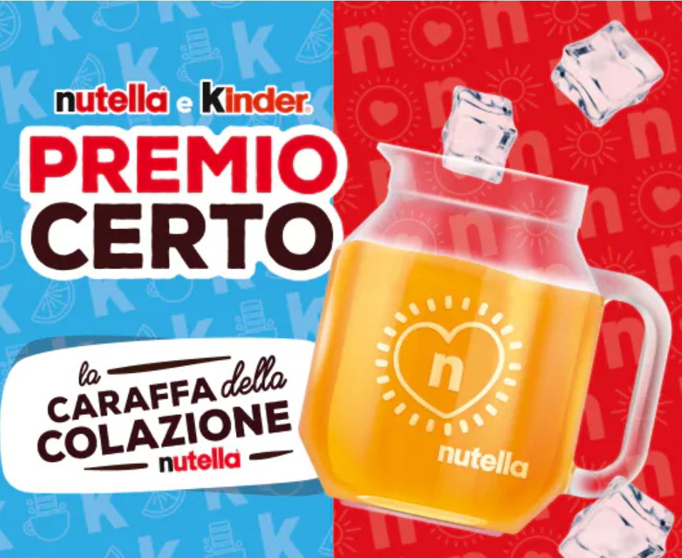 Premio certo con Nutella: ecco come ricevere la caraffa da colazione article-post
