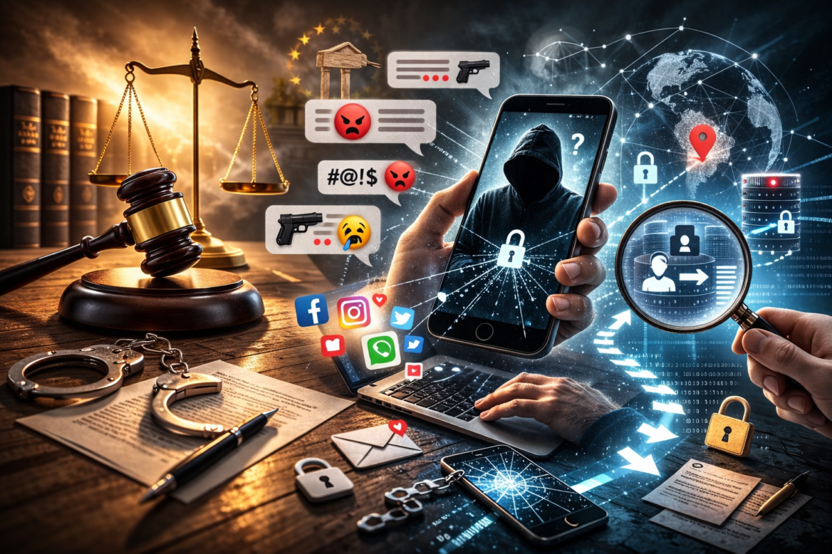 Insulti sui social e WhatsApp: quando si può denunciare e come si identifica l’autore anonimo article-post