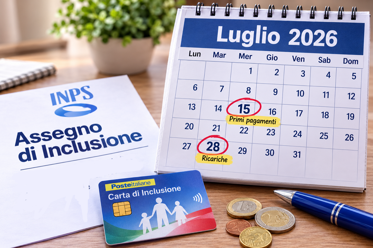 Assegno di Inclusione luglio 2026: ecco le date ufficiali dei pagamenti INPS e chi riceverà l’accredito article-post