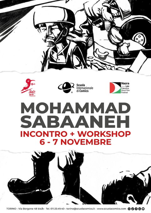Il fumettista palestinese Mohammad Sabaaneh a Torino preview