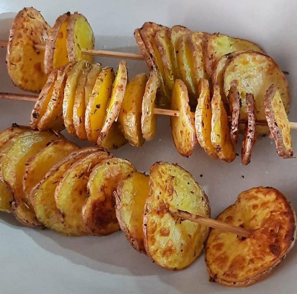 Spiedini patate friggitrice aria