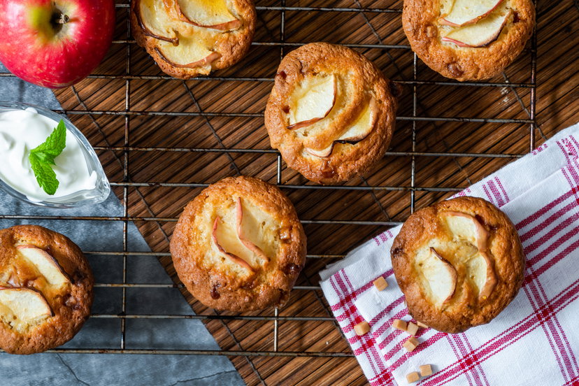 Muffin alle mele in friggitrice ad aria, soffici come nuvole preview