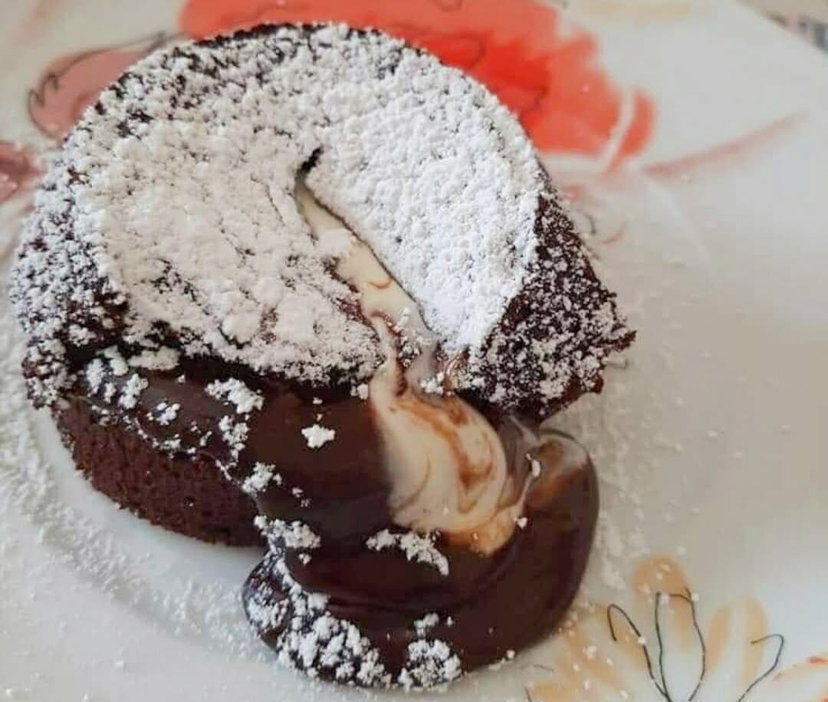 Tortino cuore cremoso al cioccolato bianco in friggitrice ad aria, ricetta collaudatissima preview