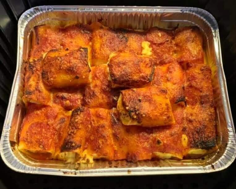 Paccheri friggitrice aria