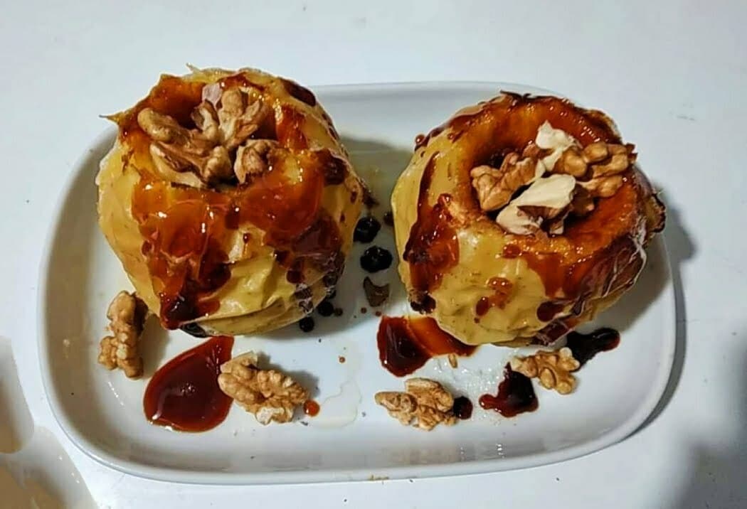 Mele con caramello in friggitrice ad aria article-post