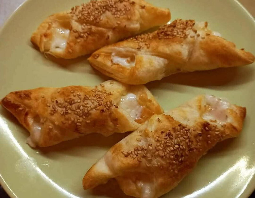 Cannoli salati al salmone fritti in friggitrice ad aria, pronti in pochi minuti preview