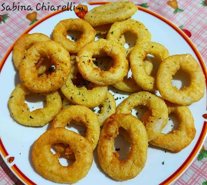 Anelli di calamari surgelati fritti in friggitrice ad aria preview
