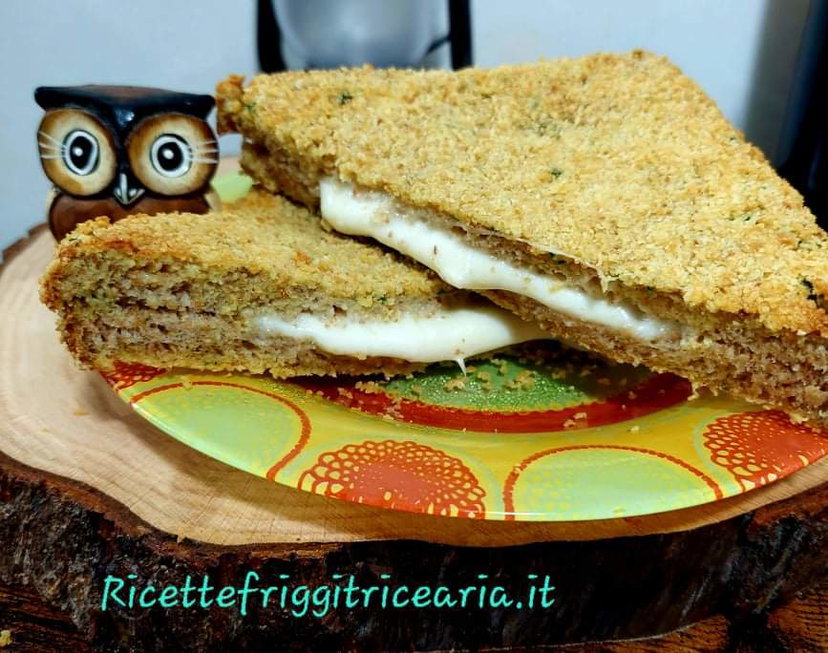 Mozzarella in carrozza in friggitrice ad aria, i minuti e i gradi esatti preview