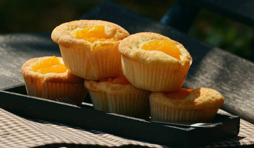 Muffin alle pesche sciroppate in friggitrice ad aria, ricetta COLLAUDATA preview