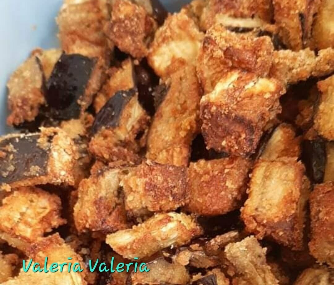 Melanzane a tocchetti panate in friggitrice ad aria, morbide dentro e croccantissime fuori article-post