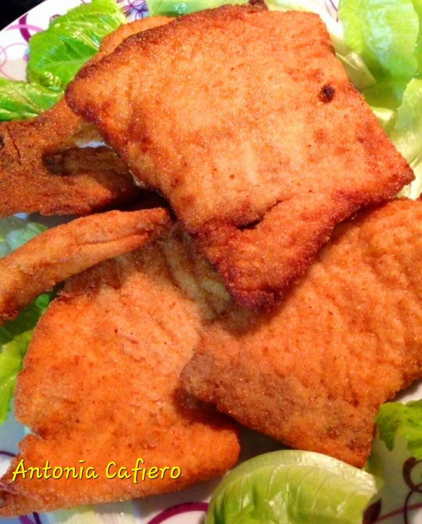Salmone marinato con limone, panato e fritto in friggitrice ad aria preview