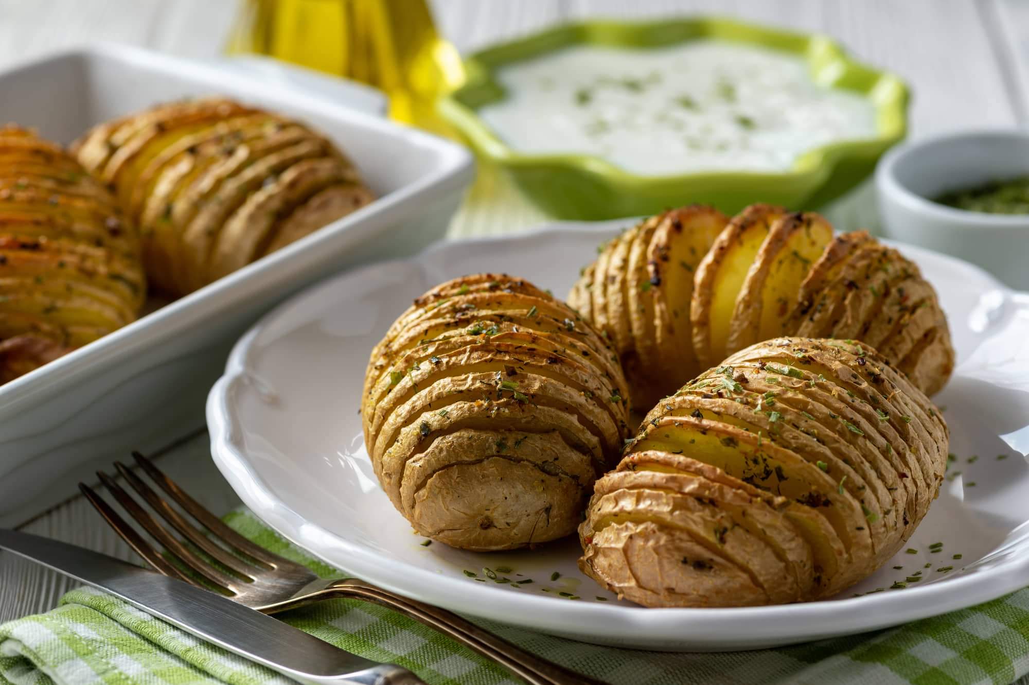 Patate Hasselback in friggitrice ad aria, prova la ricetta originale