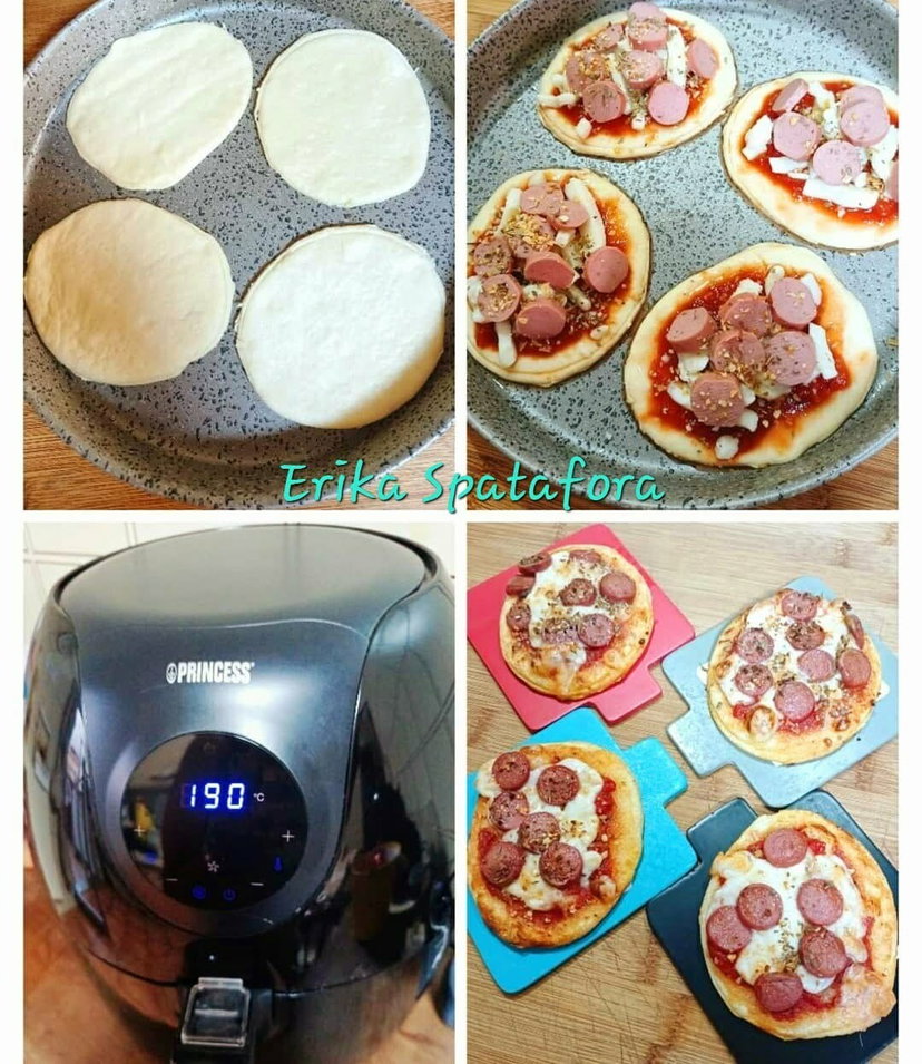 Pizzette veloci in friggitrice ad aria in soli 6 minuti, adatte per chi ha poco tempo preview
