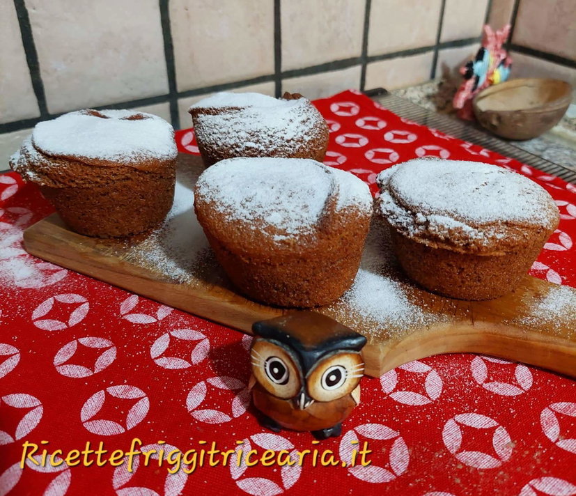 Muffin al cucchiaio in friggitrice ad aria, senza bilancia e con un ingrediente segreto preview