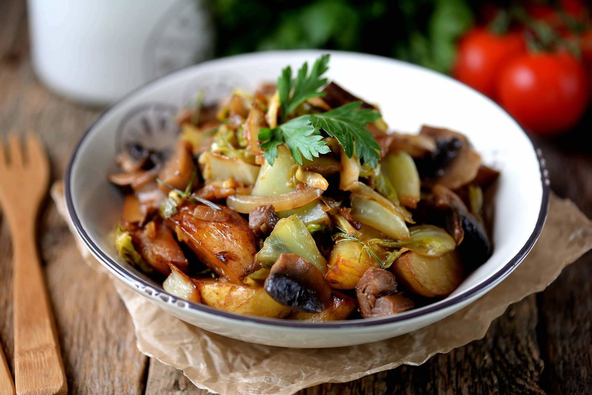 Funghi porcini in friggitrice ad aria, aggiungi le patate per un contorno gustoso article-post