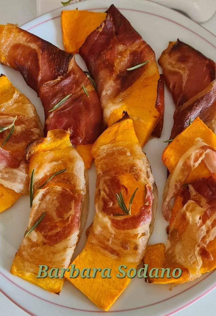 Zucca con speck e rosmarino in friggitrice ad aria, l’antipasto facilissimo preview