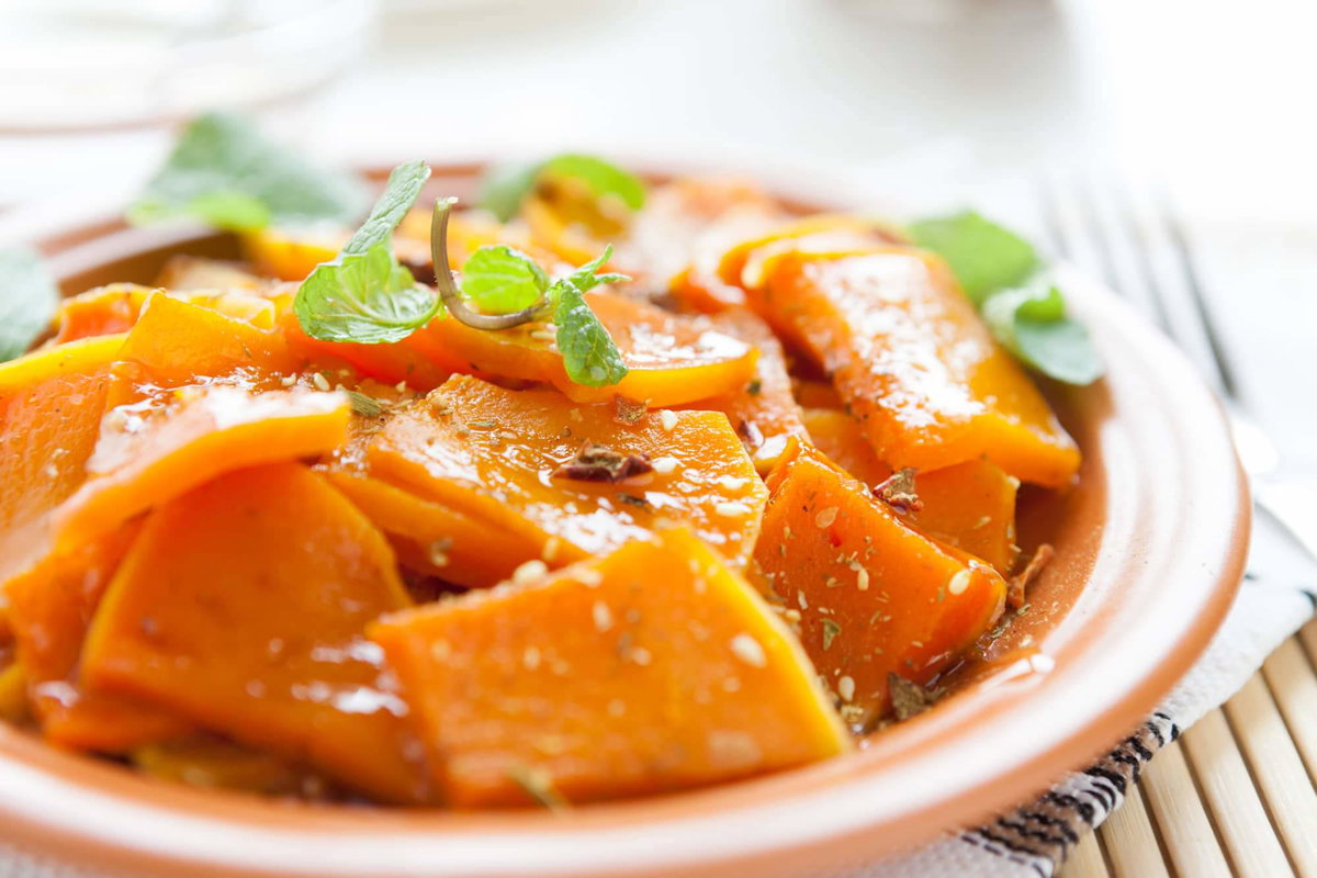 Zucca in agrodolce e piccante cotta in friggitrice ad aria article-post