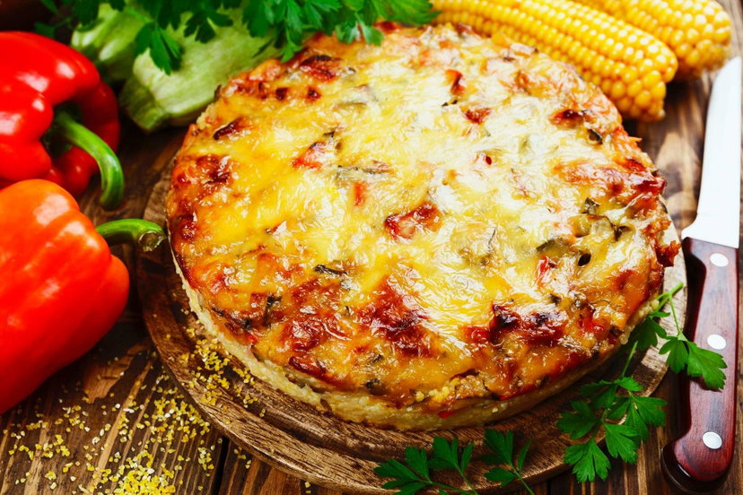 Lasagne di Polenta in friggitrice ad aria con ragù di funghi e provola preview