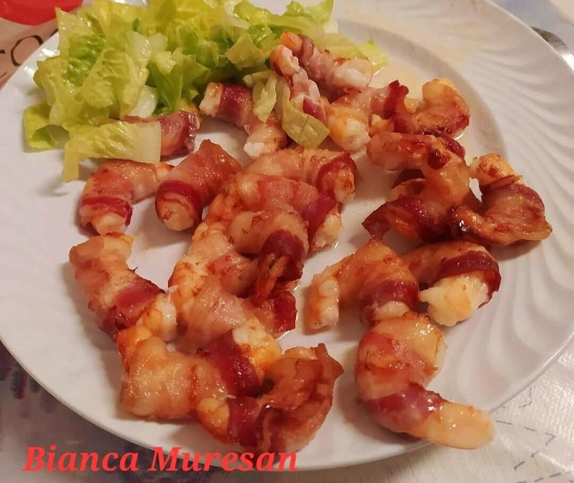 Gamberi con pancetta in friggitrice ad aria preview