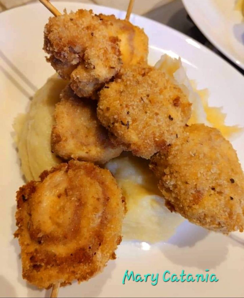 Girelle di pollo in friggitrice ad aria
