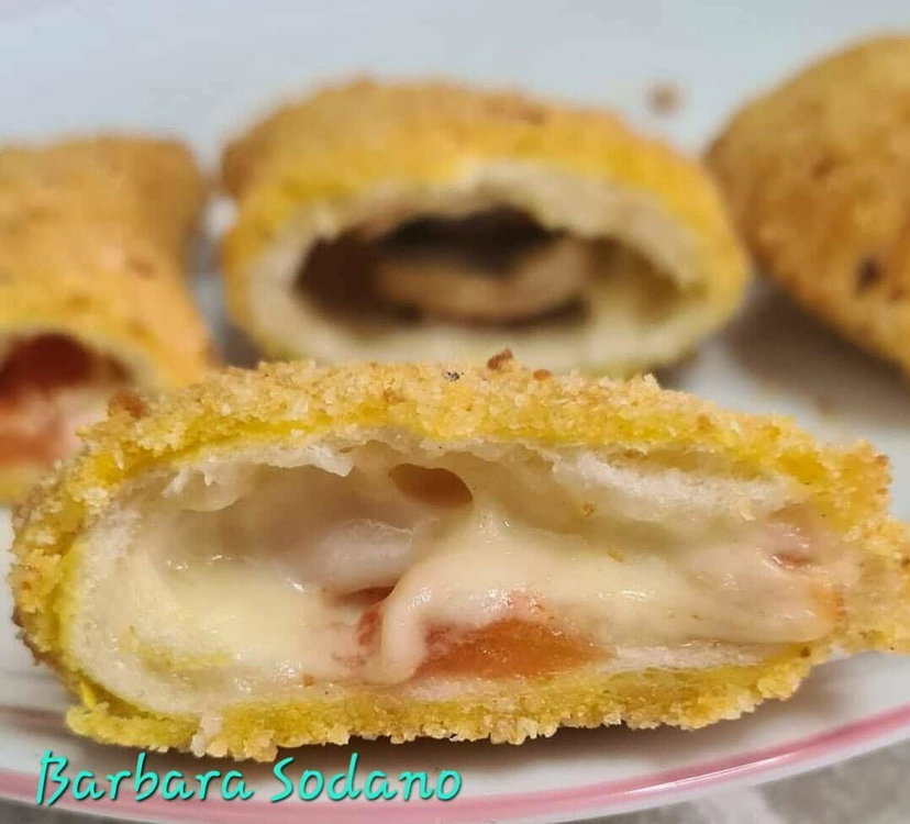 Sofficini di pancarrè in friggitrice ad aria, i panzerotti filanti preview