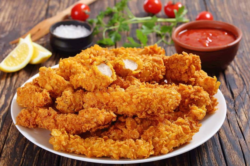 Straccetti di pollo in friggitrice ad aria, panati con il panko preview