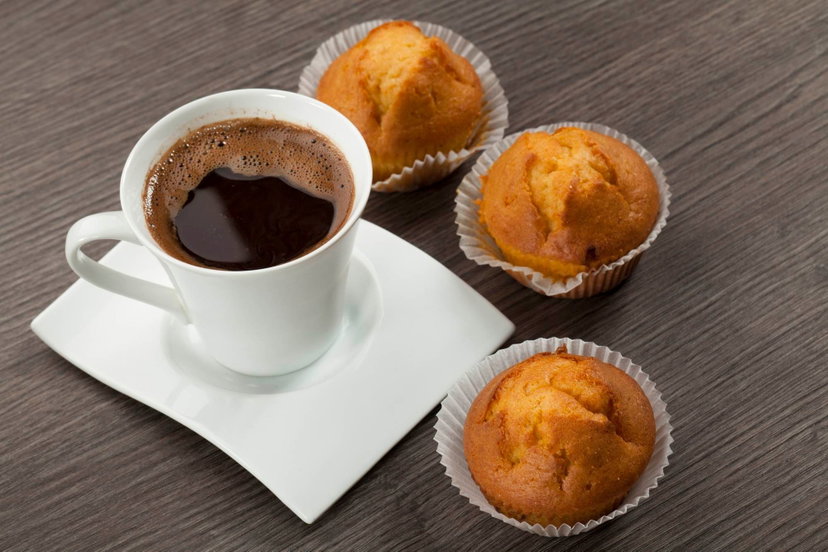 Muffin al caffè e yogurt in friggitrice ad aria preview