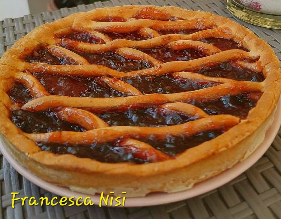 Crostata senza burro e uova in friggitrice ad aria, aggiungi la marmellata di ciliegie article-post