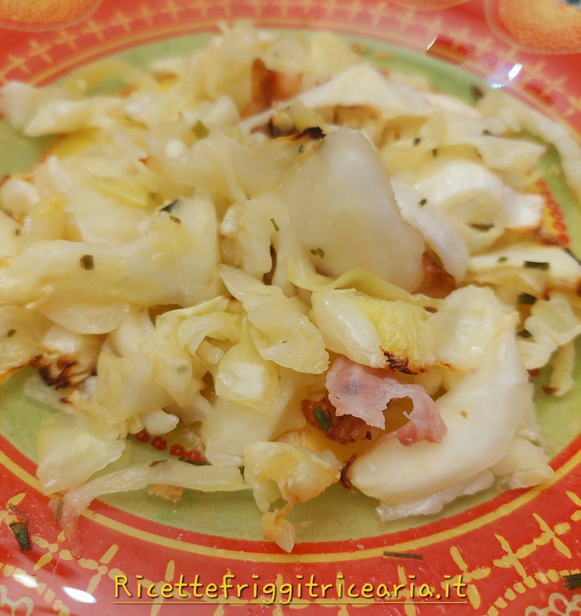 Verza e pancetta croccante in friggitrice ad aria preview