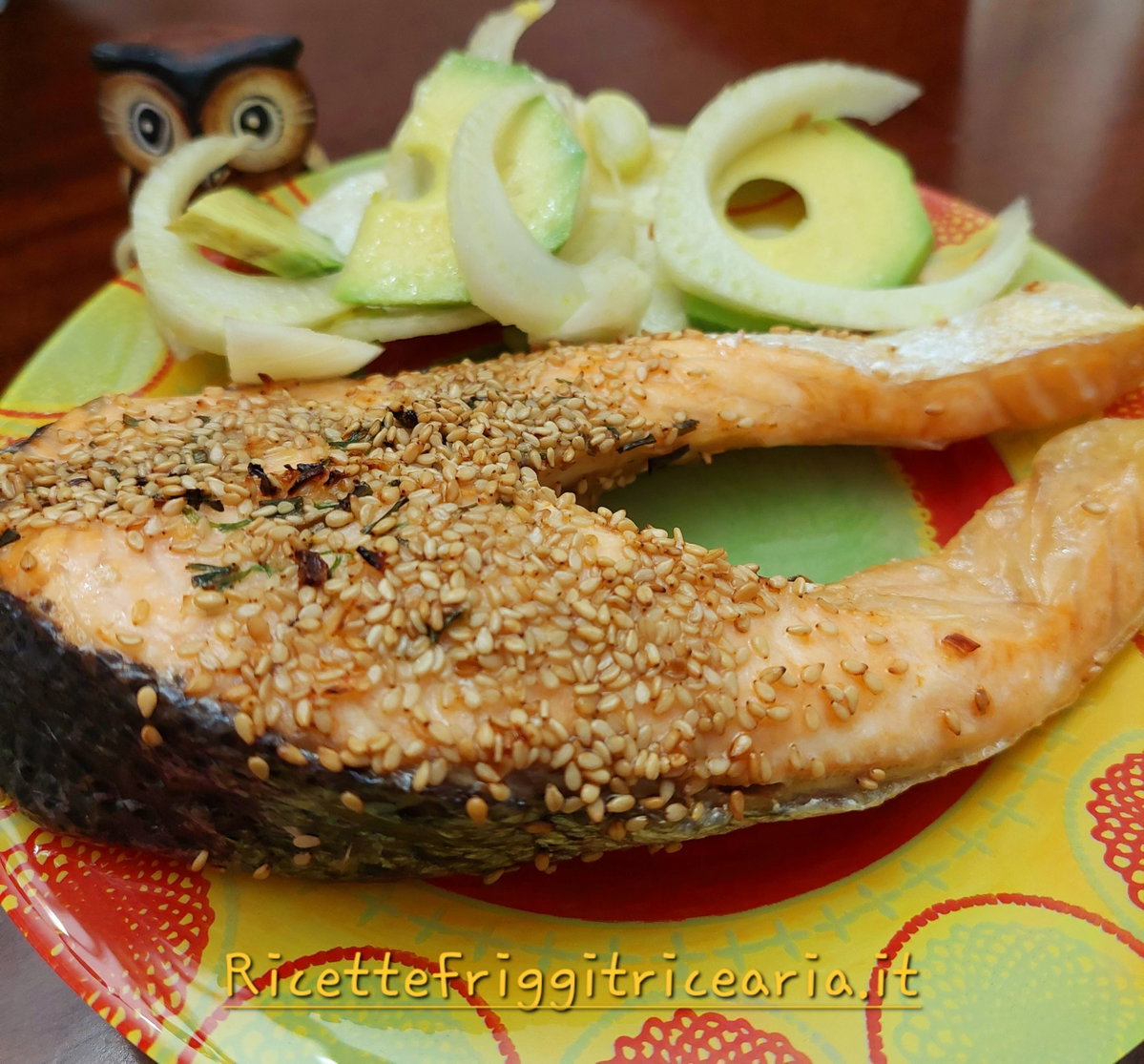 Salmone croccante con semi di sesamo in friggitrice ad aria article-post