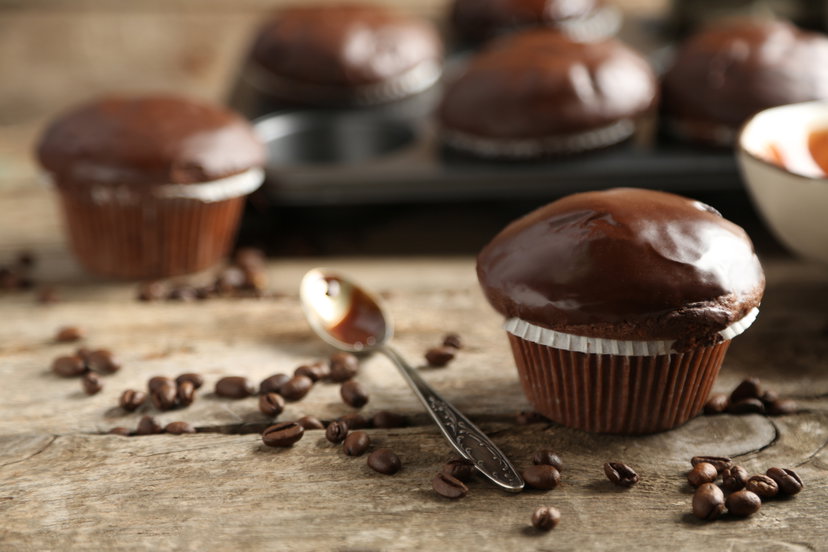 Muffin al cacao e albumi in friggitrice ad aria preview