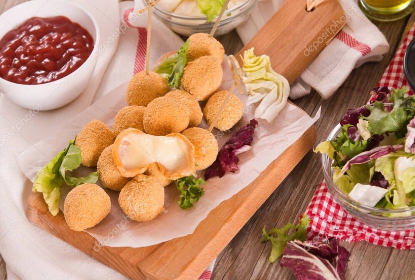 Ciliegine di mozzarella in friggitrice ad aria preview