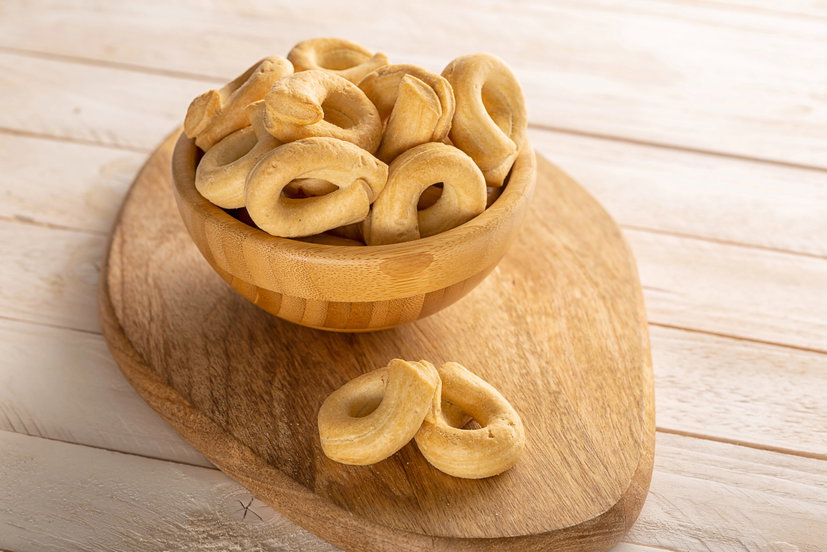 Taralli di farina di ceci gluten free in friggitrice ad aria preview