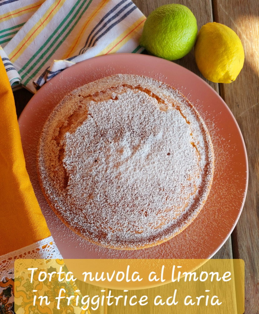 Torta nuvola al limone in friggitrice ad aria preview