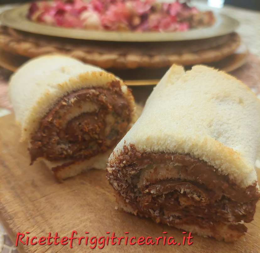 Dolcetti 5 minuti cocco nutella in friggitrice ad aria preview