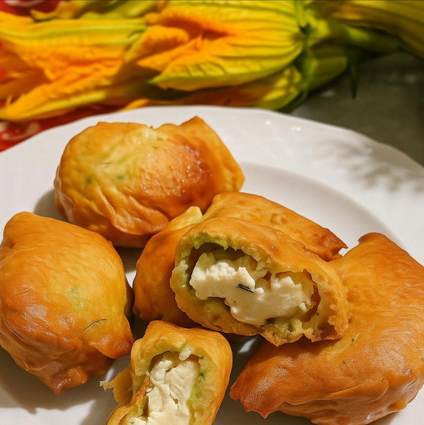 Fiori di zucca ripieni di ricotta e provola in pastella: la ricetta veloce in friggitrice ad aria preview