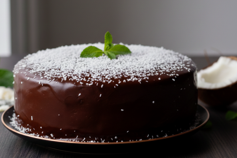 Torta menta e cocco in friggitrice ad aria preview