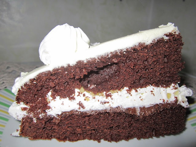 Torta al cioccolato al rum con crema al mascarpone in friggitrice ad aria preview