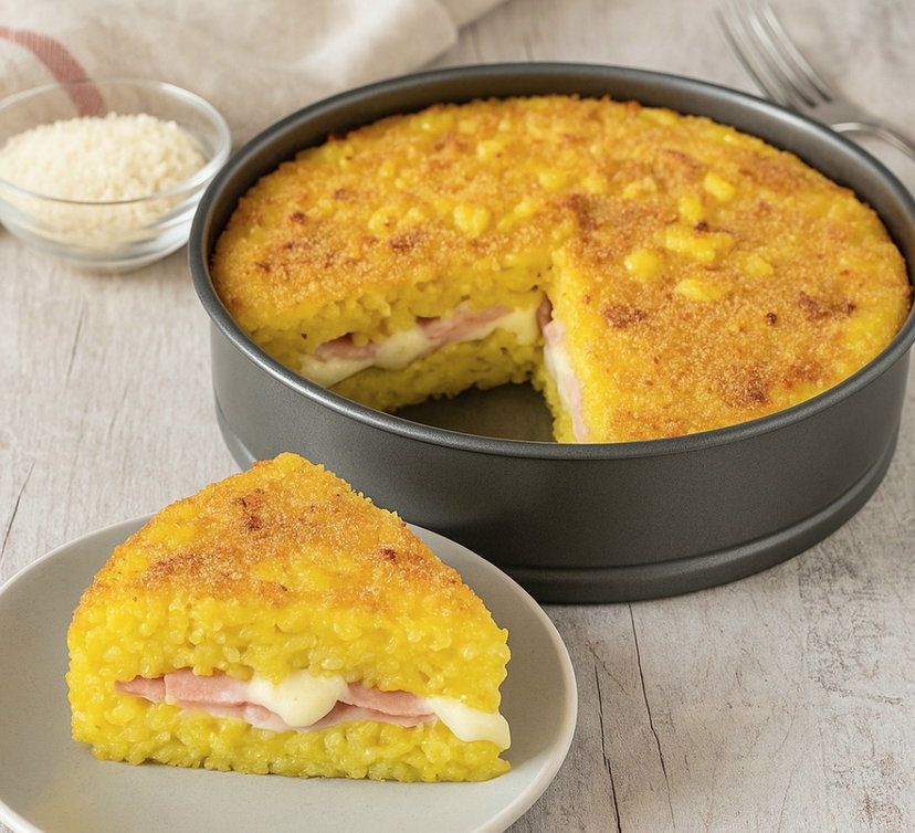 Timballo di riso allo zafferano in friggitrice ad aria: la ricetta filante che conquista tutti preview