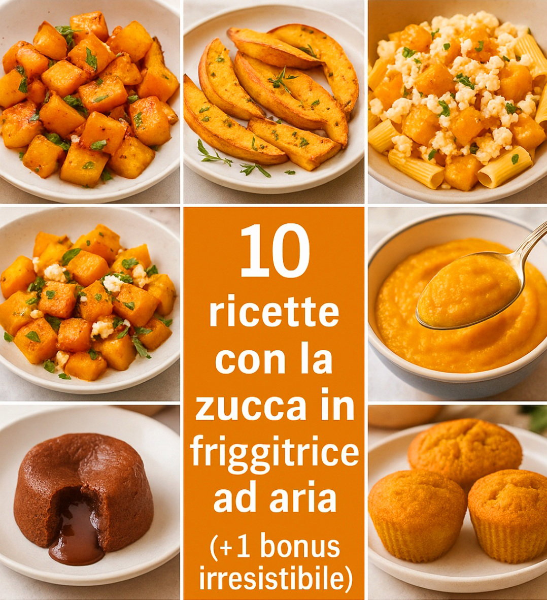 10 ricette con la zucca in friggitrice ad aria (+ 1 bonus irresistibile) article-post
