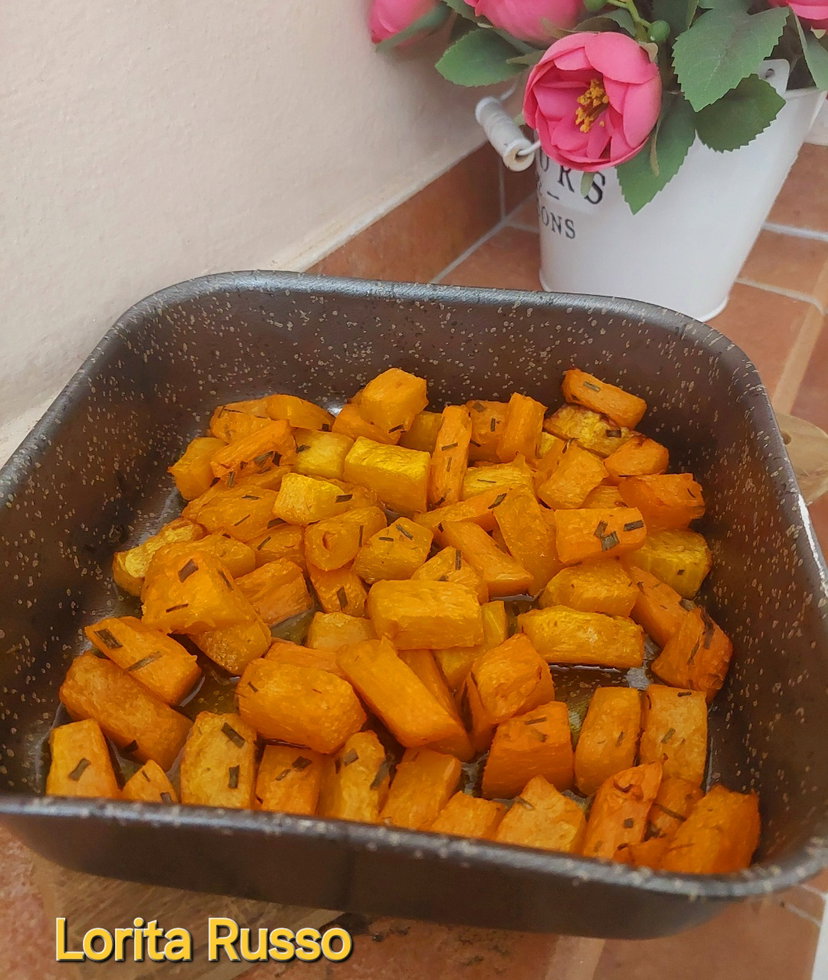 Dadolata di zucca in agrodolce in friggitrice ad aria ( videoricetta e scheda ) preview