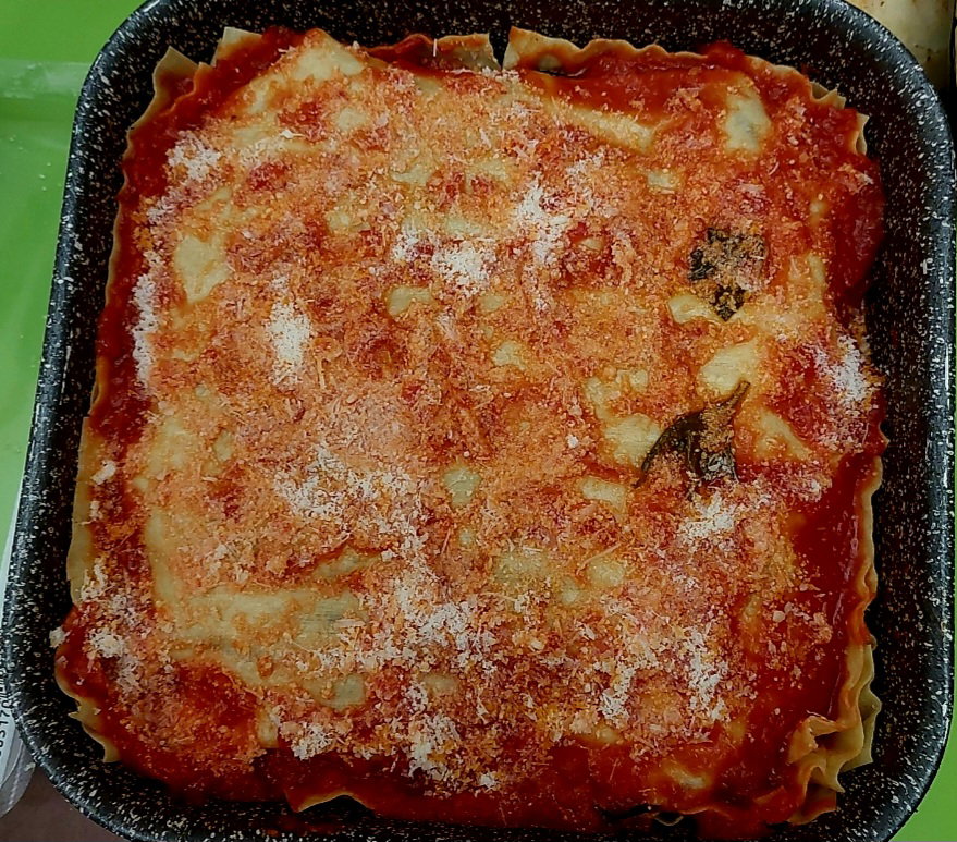 Lasagne alla parmigiana in friggitrice ad aria