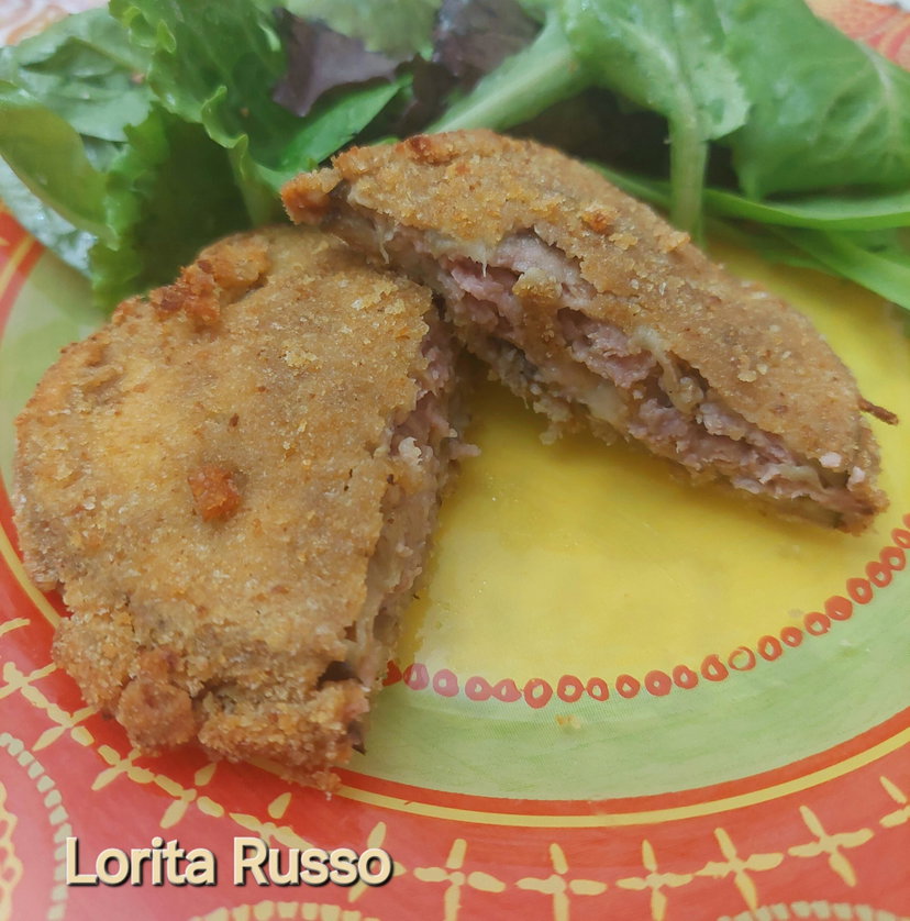 Cotolette di melanzane ripiene di carne in friggitrice ad aria preview