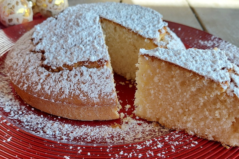 Torta Cocco nuvola in friggitrice ad aria preview