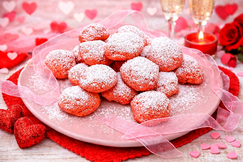 Castagnole rosse di San Valentino in friggitrice ad aria preview